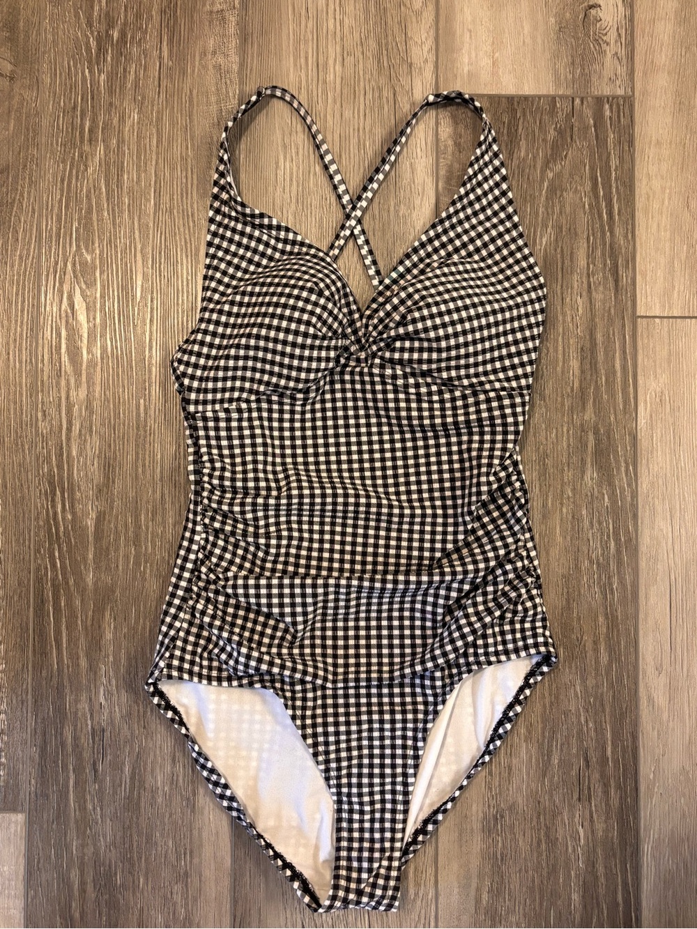 🖤Kona Sol🖤 Black & White Gingham One Piece Swimsuit